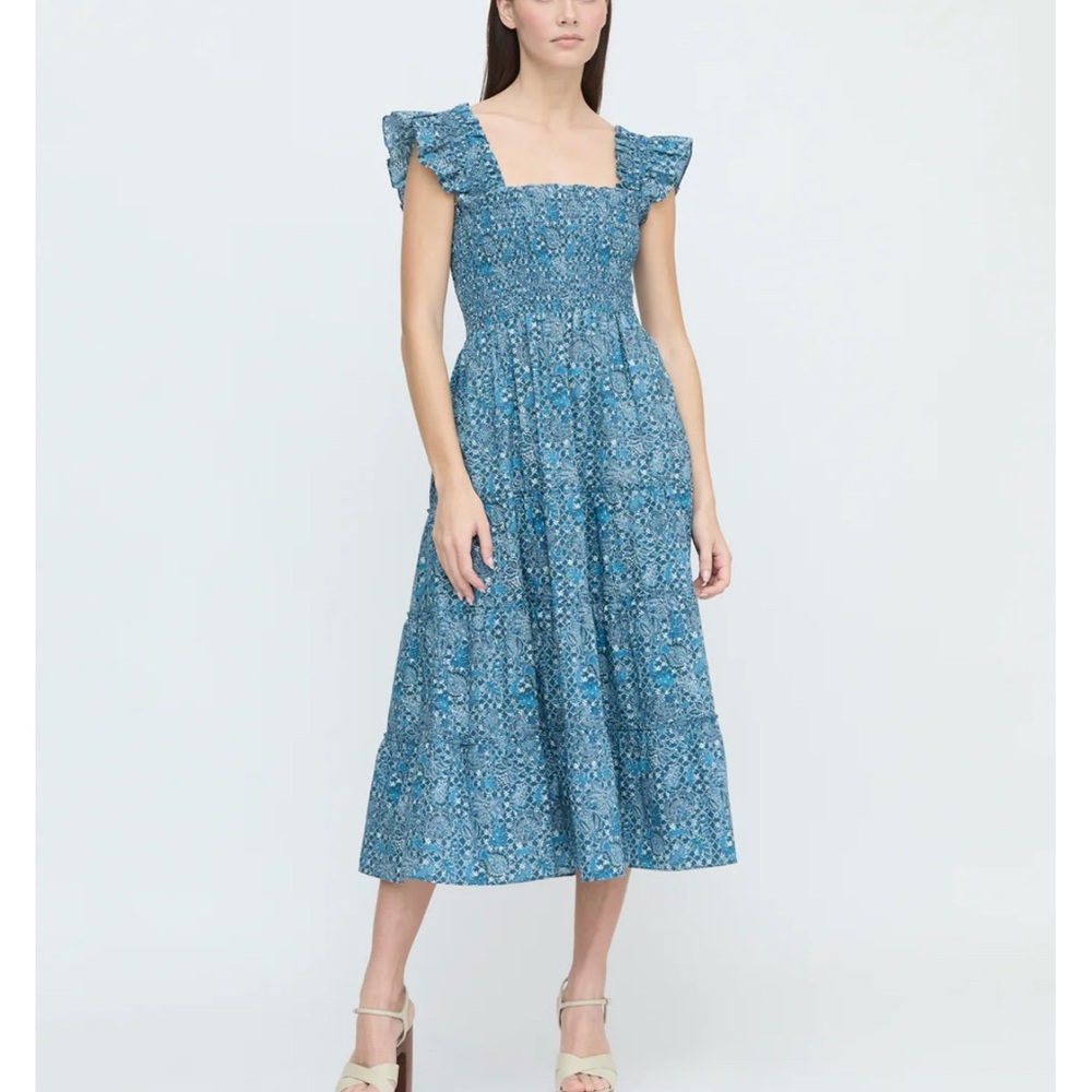 Blue Floral Women's Dress